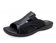 Men Sandals SKA-17 Black Embossed Nubuck